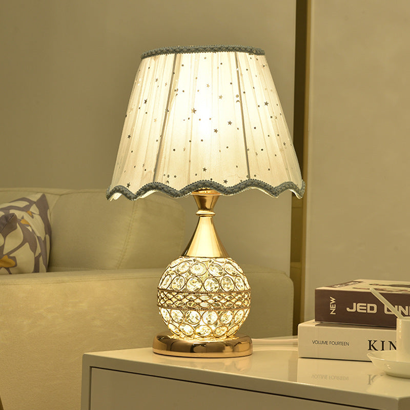 Crystal Desk Lamp Bedroom Bedside Lamp | LUXETHREAD