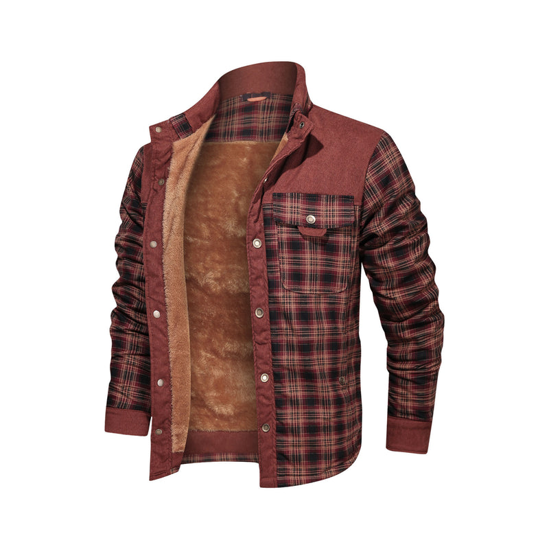 Men's Coat Fleece Thickened Military Coat Autumn Winter Coat Men's Brand Clothing | LUXETHREAD