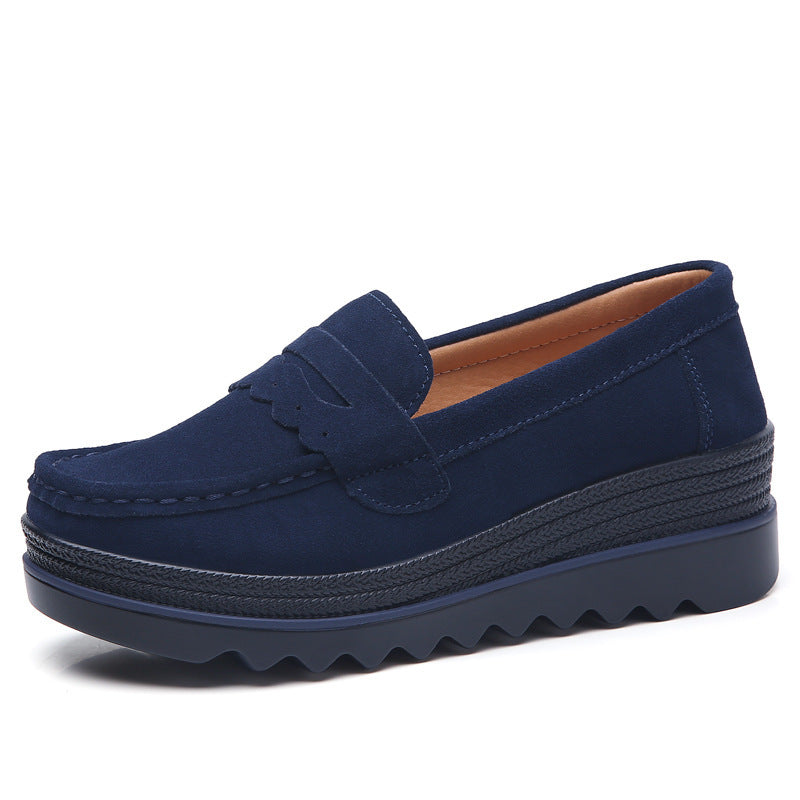 Fashion platform rocking shoes women's single shoes mom shoes | LUXETHREAD