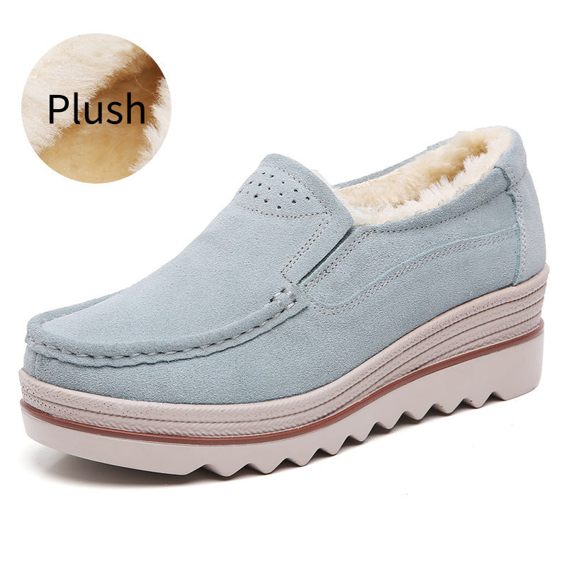 Fashion platform rocking shoes women's single shoes mom shoes | LUXETHREAD