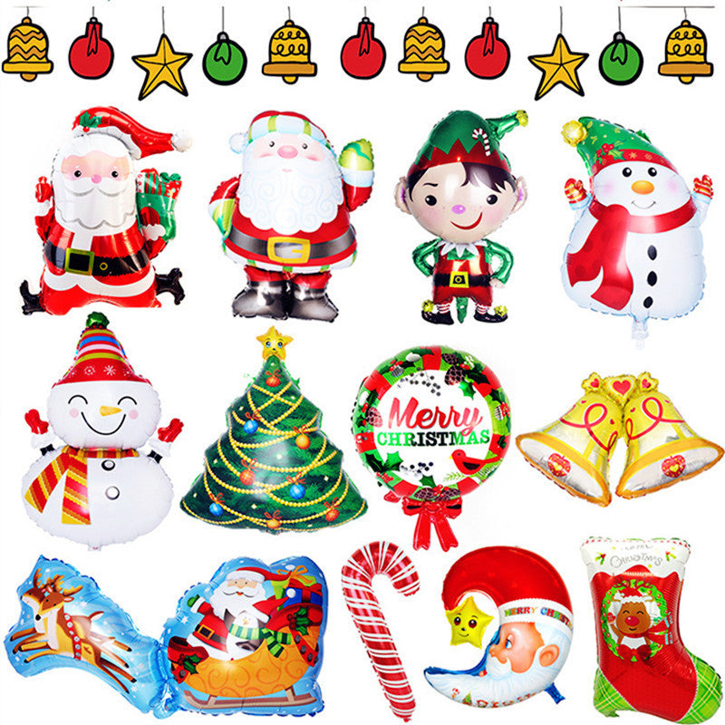 Christmas decoration aluminum film balloon | LUXETHREAD