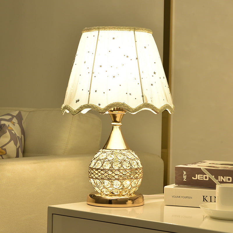 Crystal Desk Lamp Bedroom Bedside Lamp | LUXETHREAD