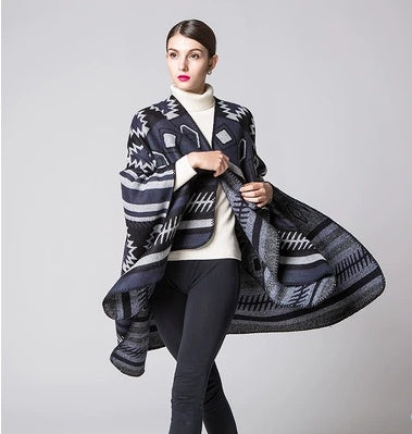 Geometric puzzle cloak | LUXETHREAD
