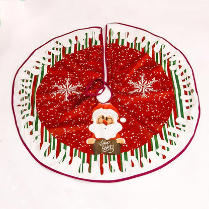 Christmas tree skirt Christmas tree decorations Christmas gifts Christmas scene matching | LUXETHREAD