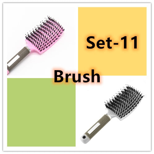 Hairbrush Anti Klit Brushy Haarborstel Women Detangler Hair Brush | LUXETHREAD