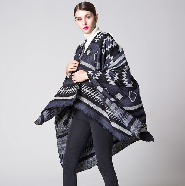 Geometric puzzle cloak | LUXETHREAD