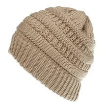 Mixed Color Knitted Wool Hat Ladies Non-labeled Ponytail Hat | LUXETHREAD 