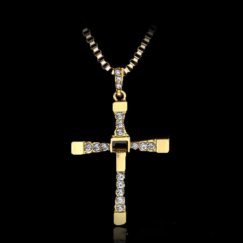 Jewelry Classic Rhinestone Pendant Cross Necklaces High Quality Gift | LUXETHREAD