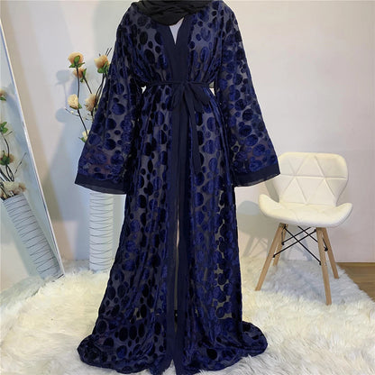 Dubai Women Clothing Maxi Long Kaftan Abaya Malaysian Robe Cardigan | LUXETHREAD