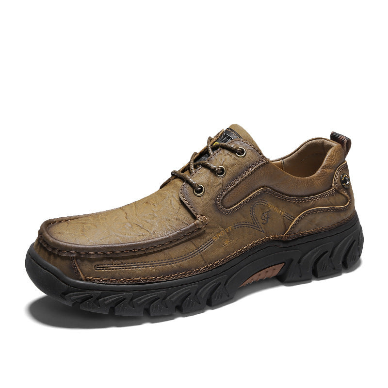 New Tooling Shoes Outdoor Hiking Shoes Men's Retro Platform Shoes | LUXETHREAD 