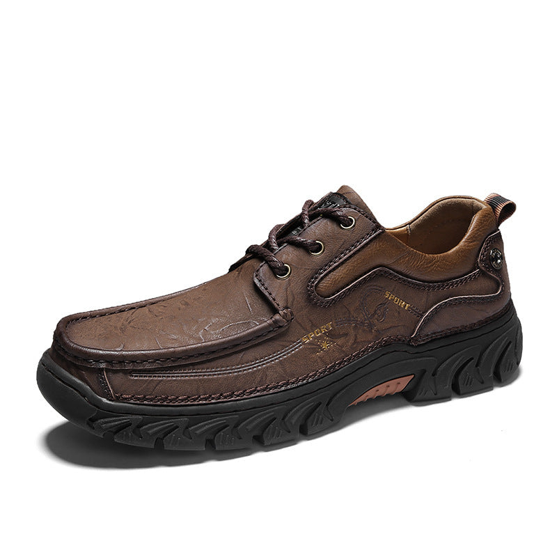 New Tooling Shoes Outdoor Hiking Shoes Men's Retro Platform Shoes | LUXETHREAD 