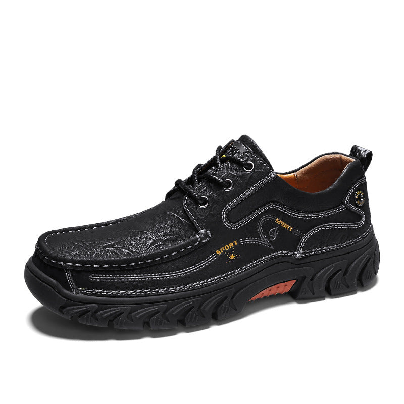 New Tooling Shoes Outdoor Hiking Shoes Men's Retro Platform Shoes | LUXETHREAD 