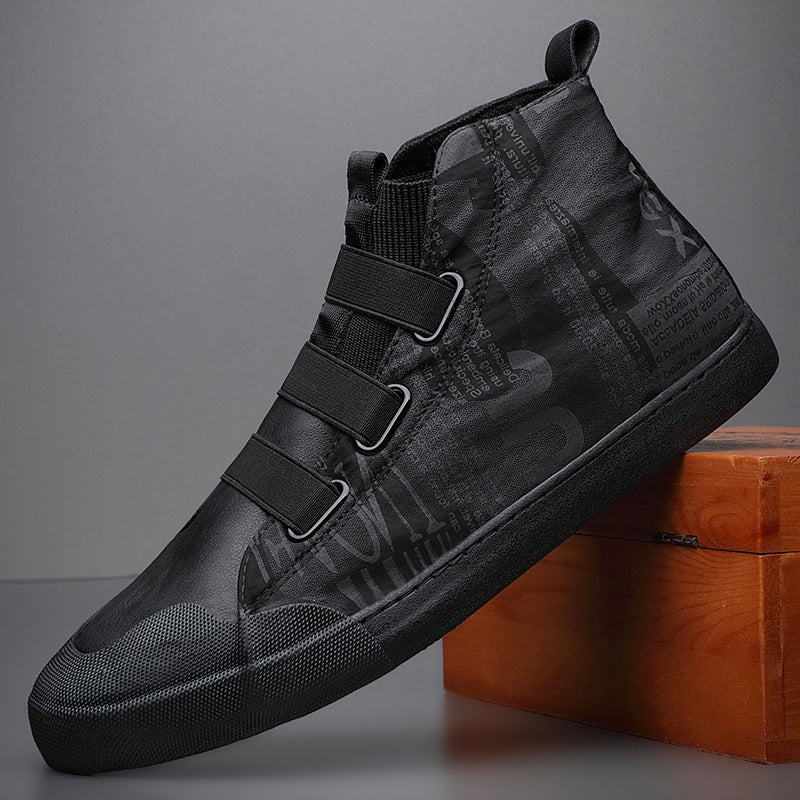 Men's High-top Camouflage Canvas Shoes Youth Fashion Casual Shoes | LUXETHREAD