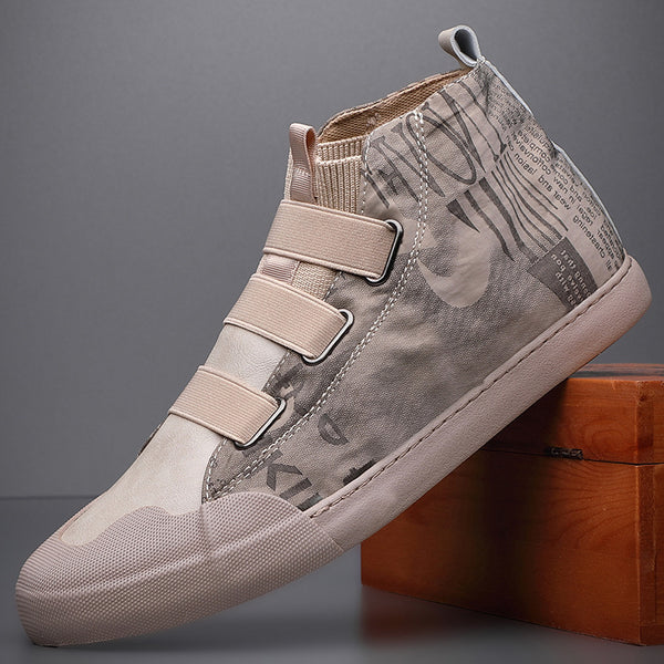 Men's High-top Camouflage Canvas Shoes Youth Fashion Casual Shoes | LUXETHREAD