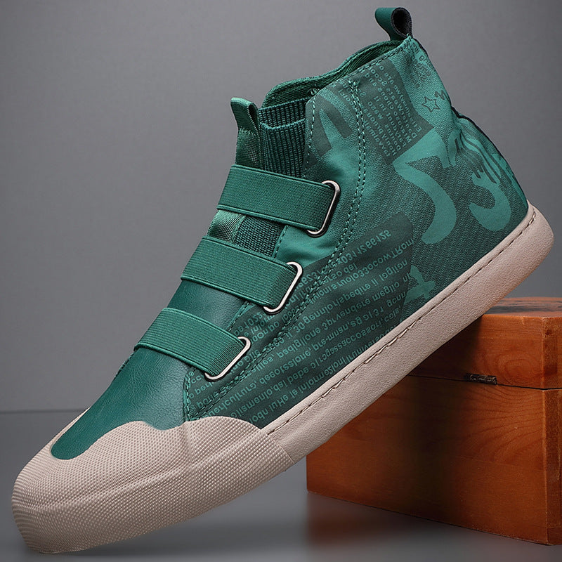 Men's High-top Camouflage Canvas Shoes Youth Fashion Casual Shoes | LUXETHREAD