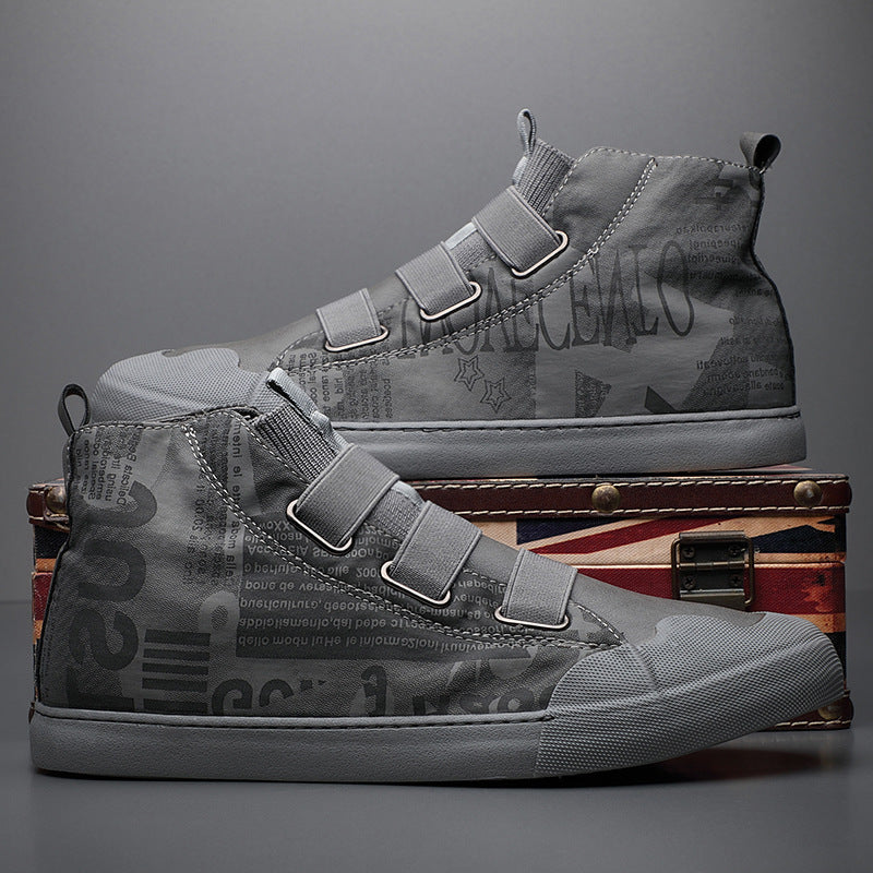 Men's High-top Camouflage Canvas Shoes Youth Fashion Casual Shoes | LUXETHREAD