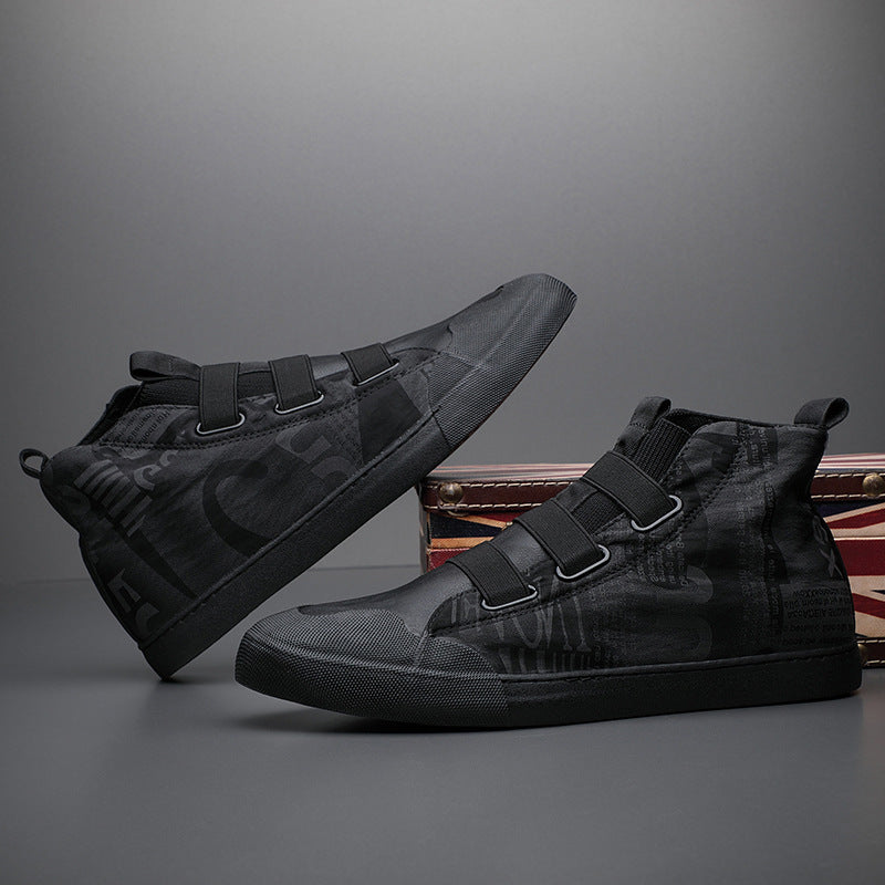 Men's High-top Camouflage Canvas Shoes Youth Fashion Casual Shoes | LUXETHREAD