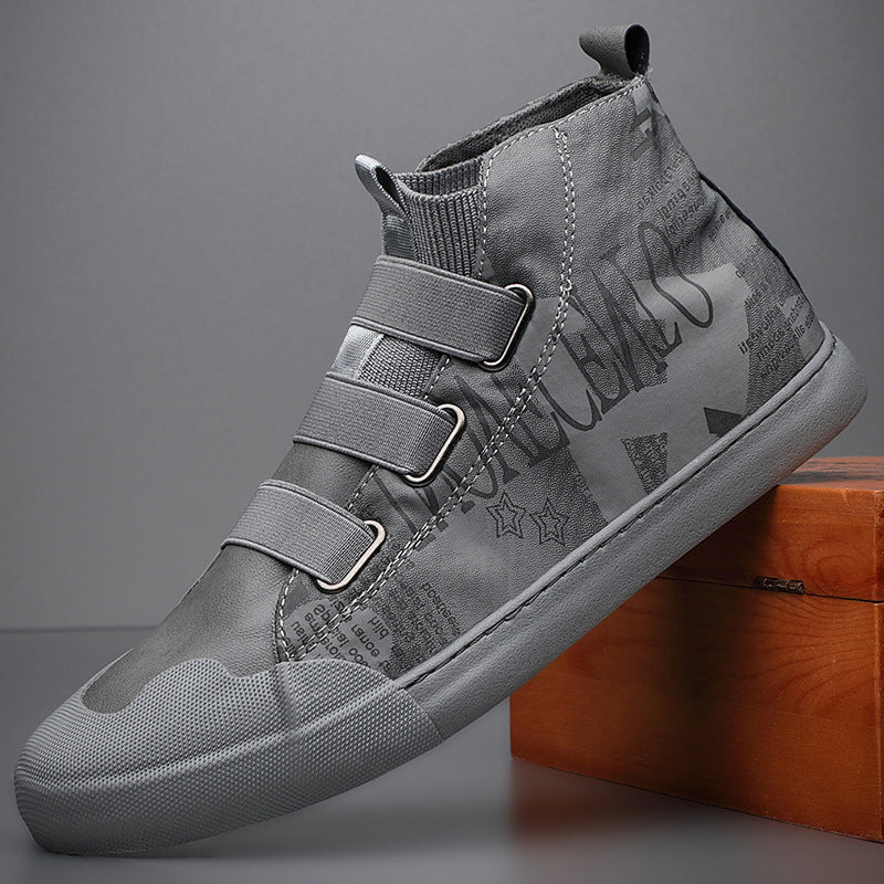 Men's High-top Camouflage Canvas Shoes Youth Fashion Casual Shoes | LUXETHREAD