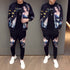 New Jacket Pants Men Tracksuit Moda Hombre Fashion Printing Men&