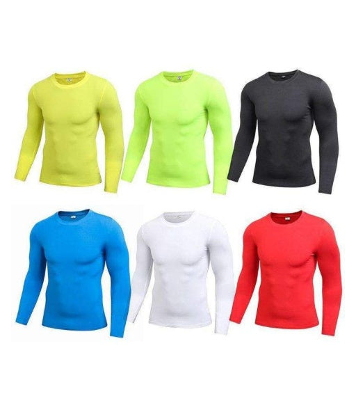 Men's Blank Long Sleeve Compression Top | LUXETHREAD
