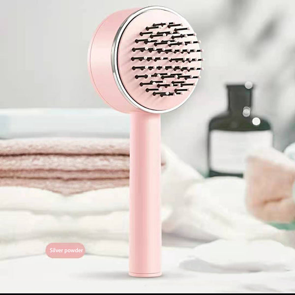 One-key Self-cleaning Hair Brush For Women Curly Hair Brush | LUXETHREAD 