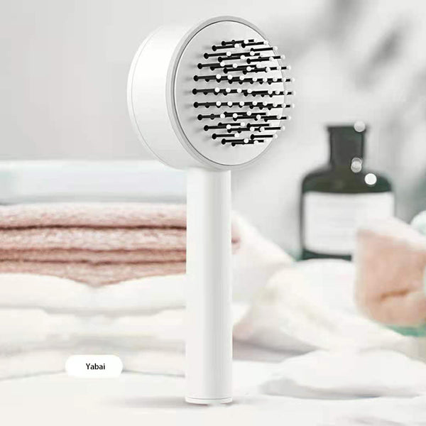 One-key Self-cleaning Hair Brush For Women Curly Hair Brush | LUXETHREAD 