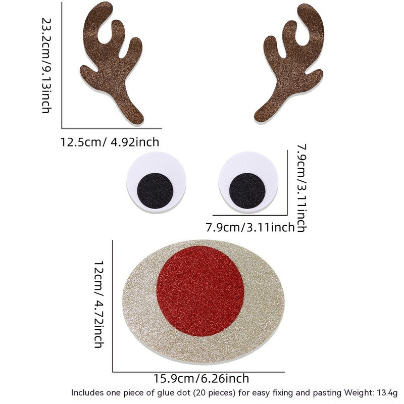 Christmas Decorations Felt Cloth Door Sticker Decoration | LUXETHREAD