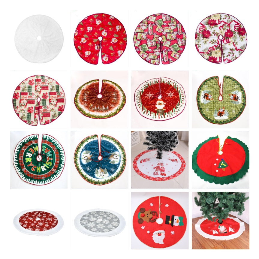 Christmas tree skirt Christmas tree decorations Christmas gifts Christmas scene matching | LUXETHREAD