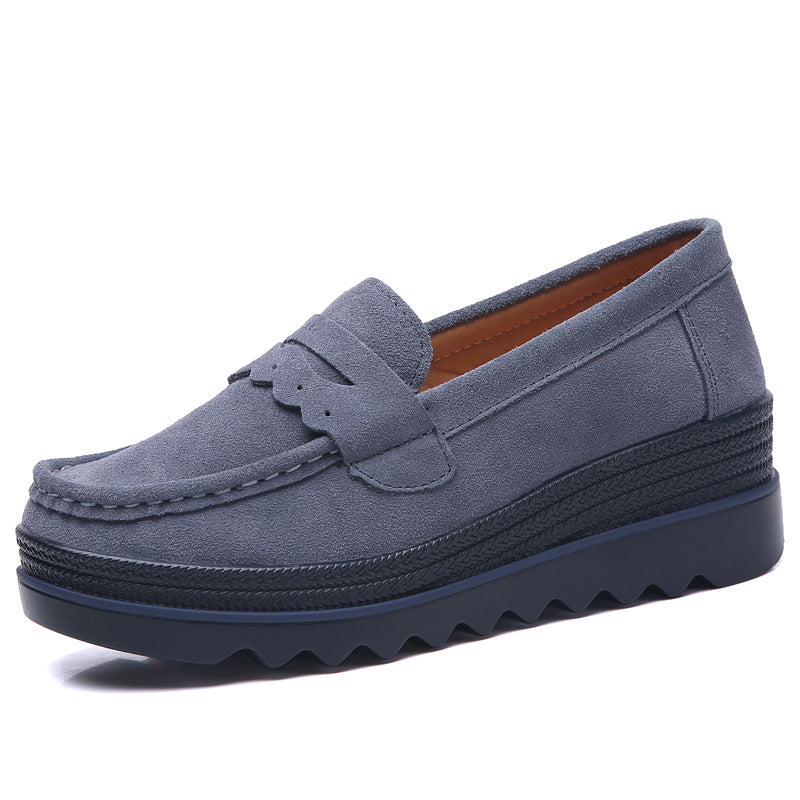 Fashion platform rocking shoes women's single shoes mom shoes | LUXETHREAD