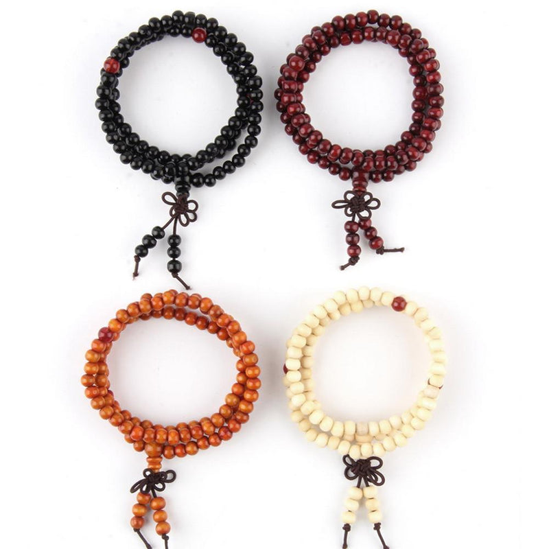 6mm Natural Sandalwood Buddhist Buddha Meditation 108 beads | LUXETHREAD