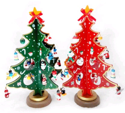 Christmas Decorations Creative Christmas Tree Desktop Decoration Wood Christmas Tree | LUXETHREAD