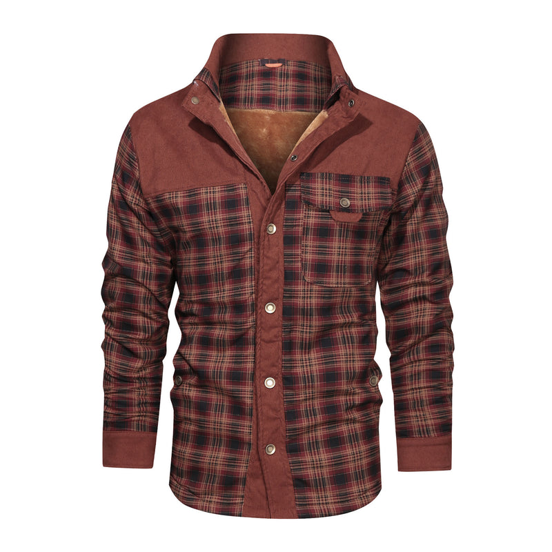 Men's Coat Fleece Thickened Military Coat Autumn Winter Coat Men's Brand Clothing | LUXETHREAD