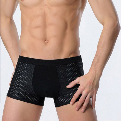 Ice silk men's underwear mesh boxer | LUXETHREAD