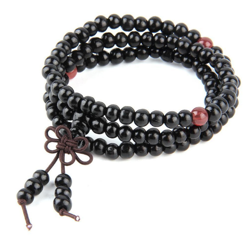 6mm Natural Sandalwood Buddhist Buddha Meditation 108 beads | LUXETHREAD