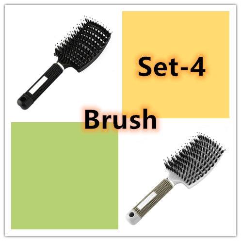 Hairbrush Anti Klit Brushy Haarborstel Women Detangler Hair Brush | LUXETHREAD