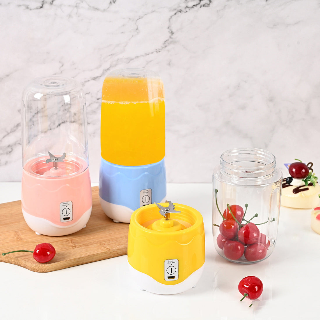 Portable Blender Home Mini Fruit Juicing Cup Kitchen Gadgets | LUXETHREAD 