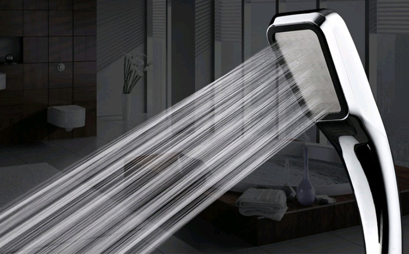300 Hole Pressurized Shower Head Square Hand Shower | LUXETHREAD