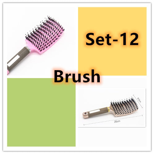 Hairbrush Anti Klit Brushy Haarborstel Women Detangler Hair Brush | LUXETHREAD