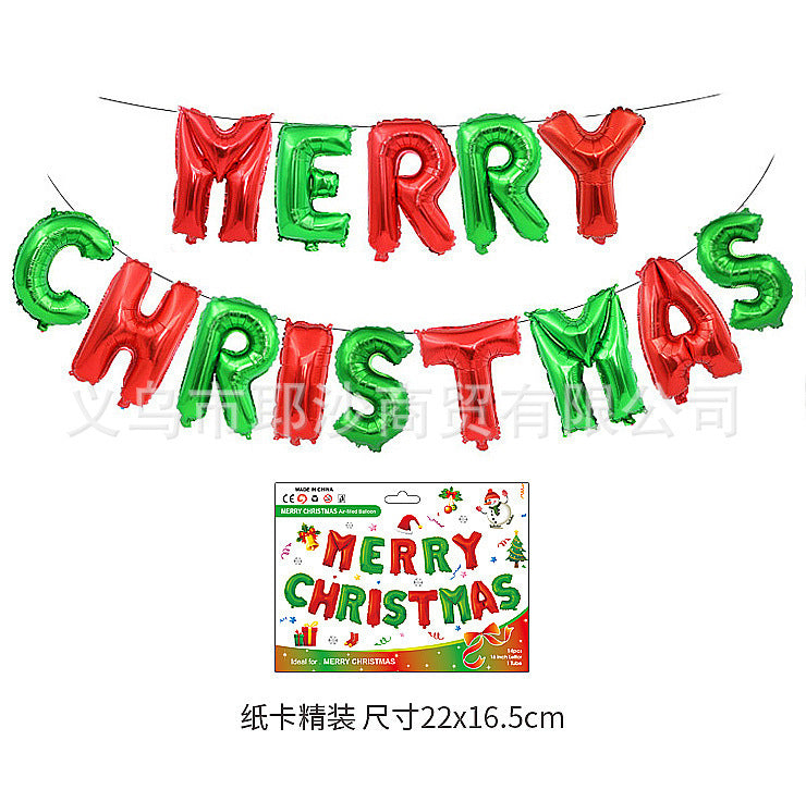 Christmas decoration aluminum film balloon | LUXETHREAD