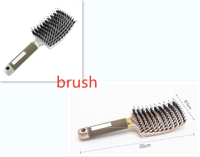 Hairbrush Anti Klit Brushy Haarborstel Women Detangler Hair Brush | LUXETHREAD