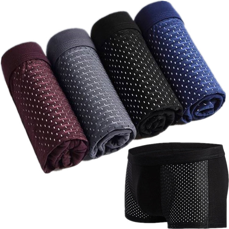 Ice silk men's underwear mesh boxer | LUXETHREAD
