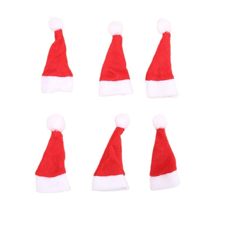 Christmas Decoration Supplies Mini Christmas Hat Non-woven Fabric Small Hat 4 7cm | LUXETHREAD