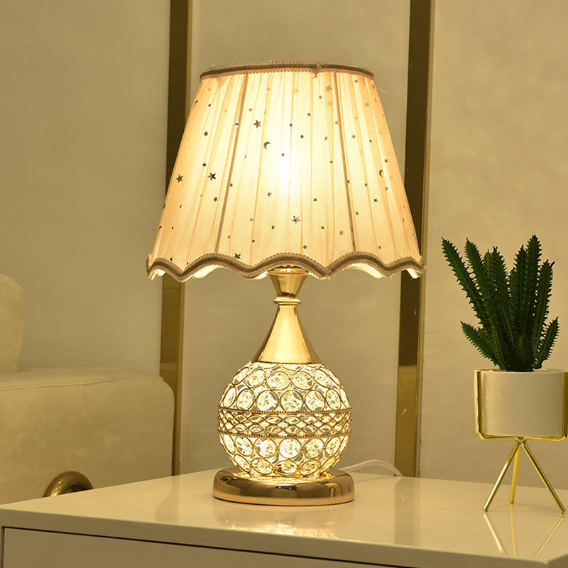 Crystal Desk Lamp Bedroom Bedside Lamp | LUXETHREAD