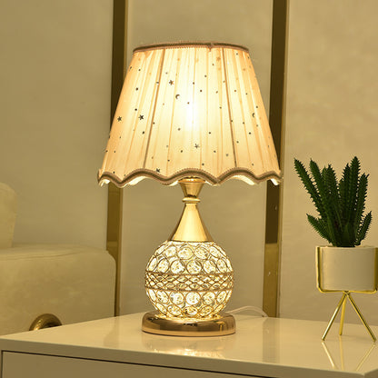 Crystal Desk Lamp Bedroom Bedside Lamp | LUXETHREAD