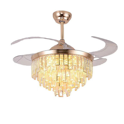 Living Room Invisible Dining Room ABS Ceiling Fan Lamp | LUXETHREAD