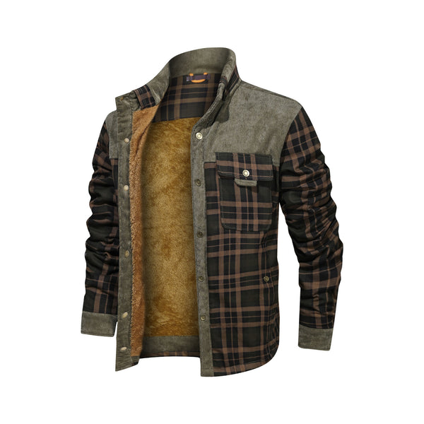 Men's Coat Fleece Thickened Military Coat Autumn Winter Coat Men's Brand Clothing | LUXETHREAD