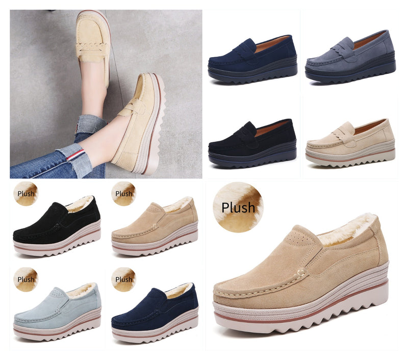 Fashion platform rocking shoes women's single shoes mom shoes | LUXETHREAD