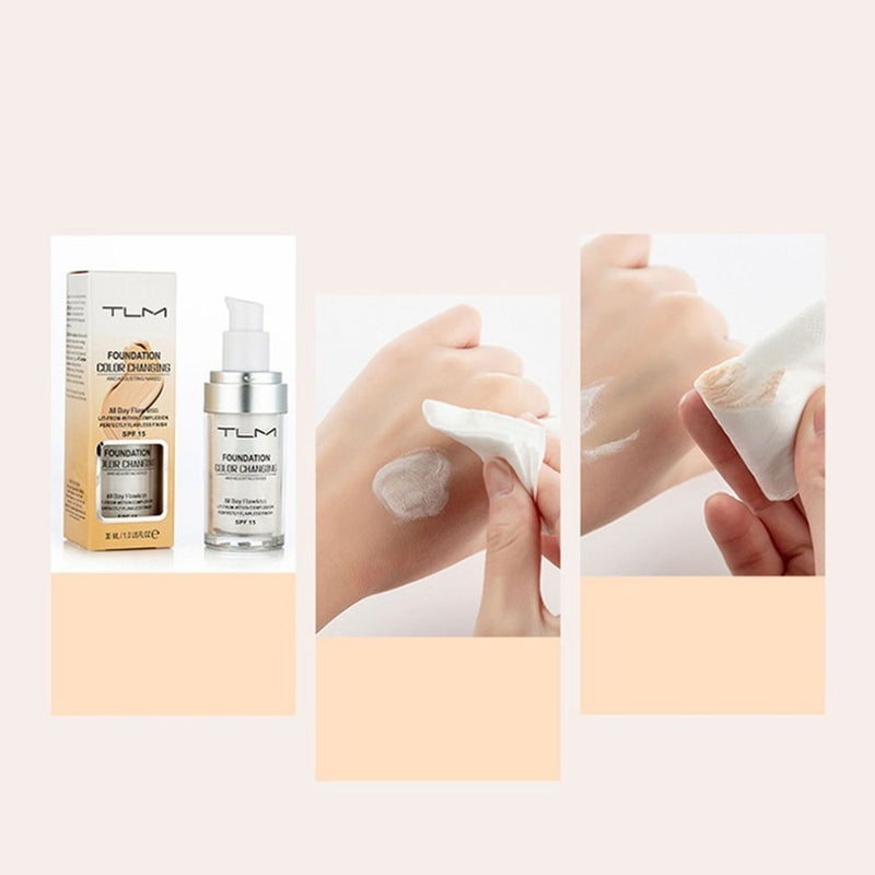 Temperature Liquid Foundation Concealer Portable Natural Color  Makeup Foundation BB Concealer | LUXETHREAD