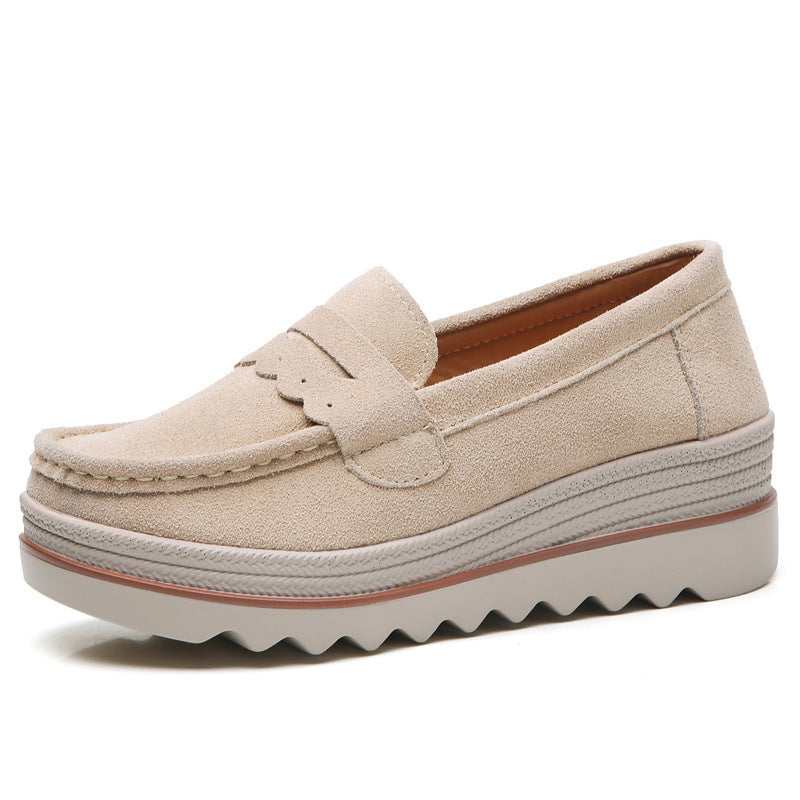 Fashion platform rocking shoes women's single shoes mom shoes | LUXETHREAD