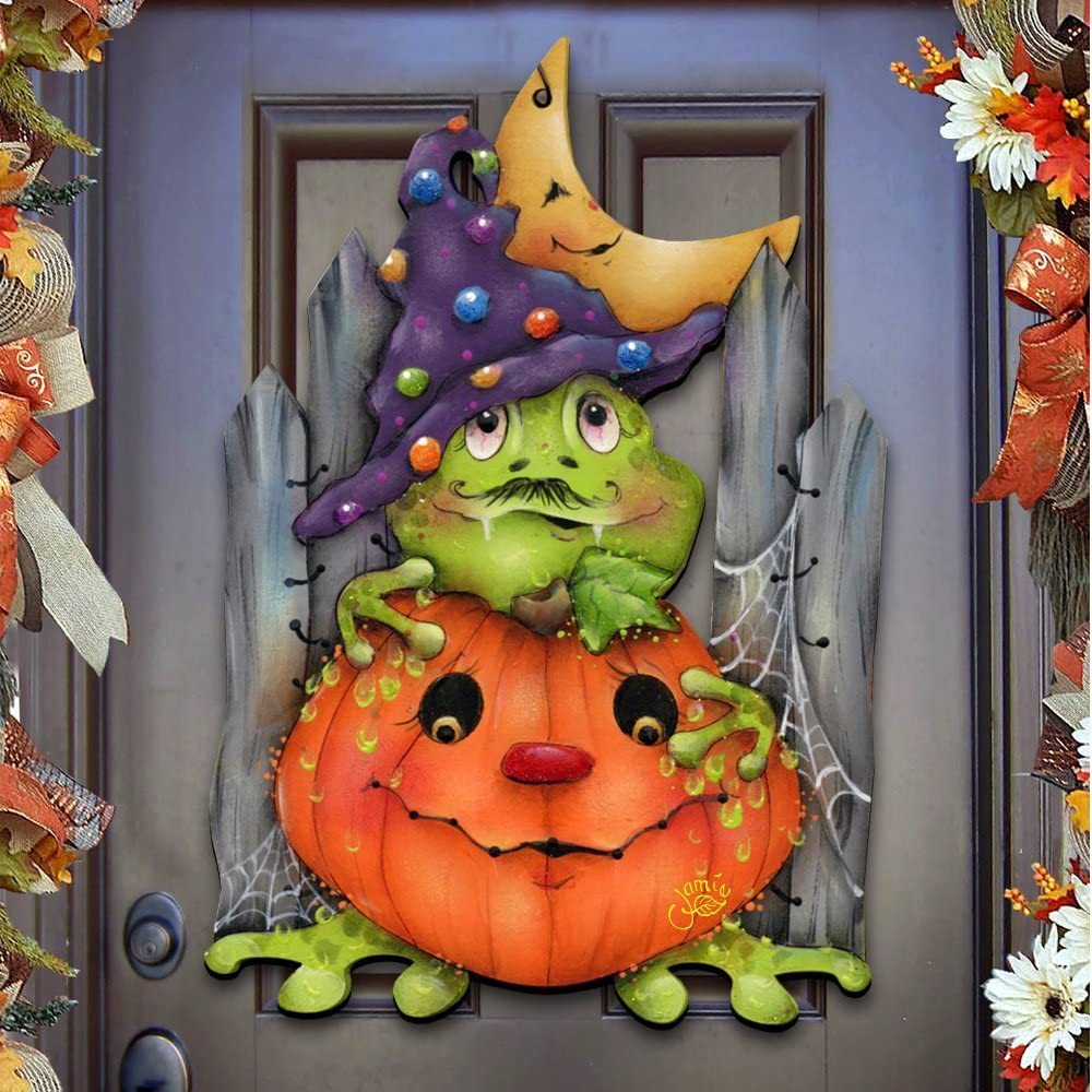 Wooden Halloween Decoration | LUXETHREAD